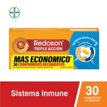 Redoxon Triple Acción Suplemento Vitamina C, D Zinc 30 Comp