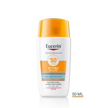 Protector solar facial Eucerin Hydro Fluid Tono Medio FPS 50+ x 50 ml