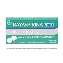 Bayaspirina Forte con Aspirina 650mg x 20 Comprimidos