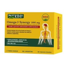 Natural Life Omega-3 Synergy Chia + Fish Oil 60 Cápsulas