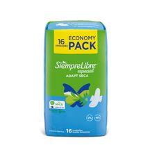Siempre Libre Especial Seca C/alas Toallitas Femeninas X 16