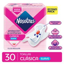 Toalla Nosotras Clásica Suave CURV X30