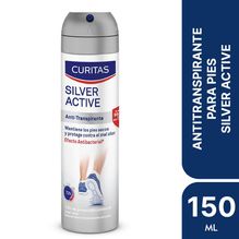 Desodorante para pies Curitas Silver Active 72 Horas de Protección x 150 ml
