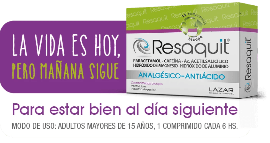 Resaquit Farmaplus Analgésico Antiácido Resaca 4 comprimidos bicapa ...