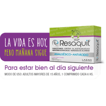 Resaquit Analgésico Antiácido Resaca 12 comprimidos bicapa