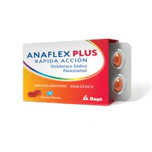 Anaflex Plus Analgésico antiinflamatorio x 16 Cápsulas blandas