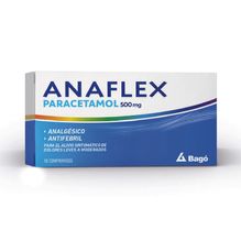 Anaflex Paracetamol 500mg Analgésico y Antifebril x10u