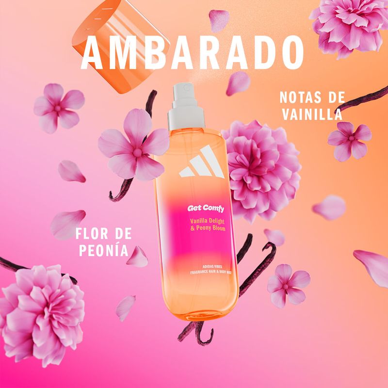 Perfume Adidas Vibes Get Comfy Body Mist 236ml Mujer