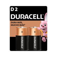 Pilas Alcalinas Duracell tipo D Blister de 2 unidades