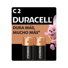 Pilas Alcalinas Duracell tipo C Blister de 2 Unidades