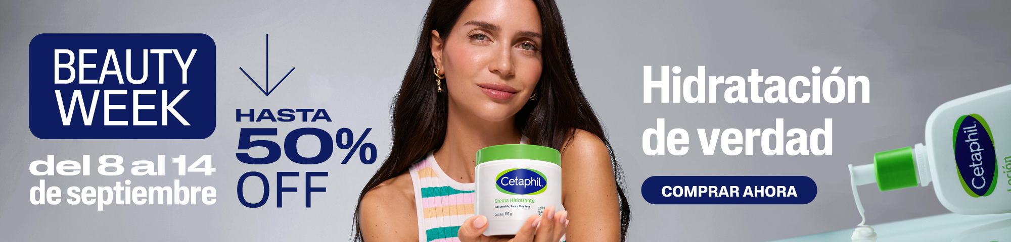 Cetaphil con hasta 50% de descuento en hidratantes y limpiadores en Farmaplus