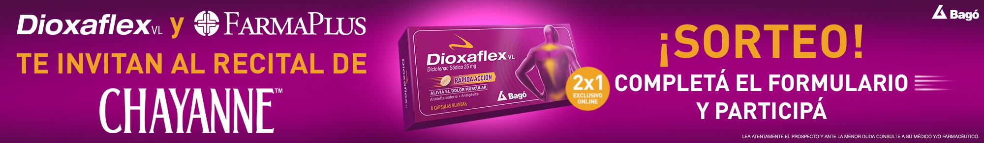 Sorteo Dioxaflex y Farmaplus