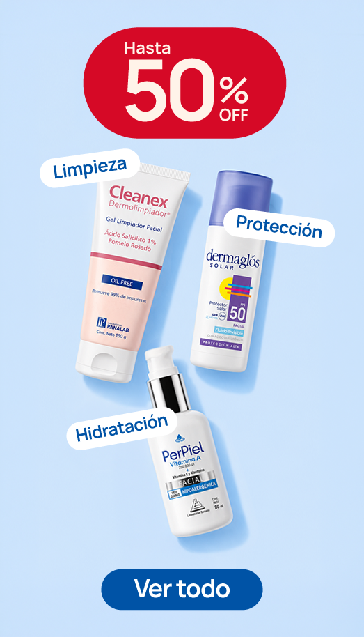 Rutina ideal de cuidado de la piel con productos faciales hasta 50% de descuento