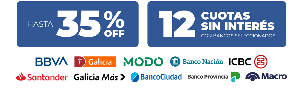 Descuentos bancarios en Farmaplus: hasta 35% OFF y hasta 12 cuotas sin interés con MODO, ICBC, Galicia, Santander, Nación y más
