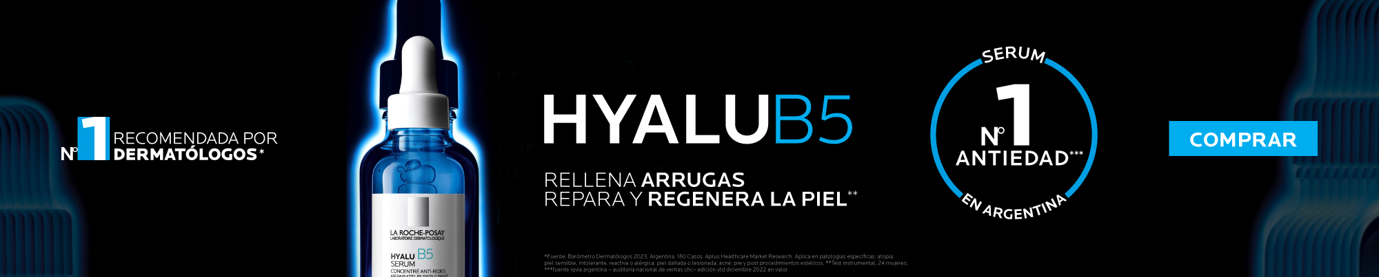 Sérum HYALU B5 de La Roche-Posay con ácido hialurónico para piel rejuvenecida en Farmaplus