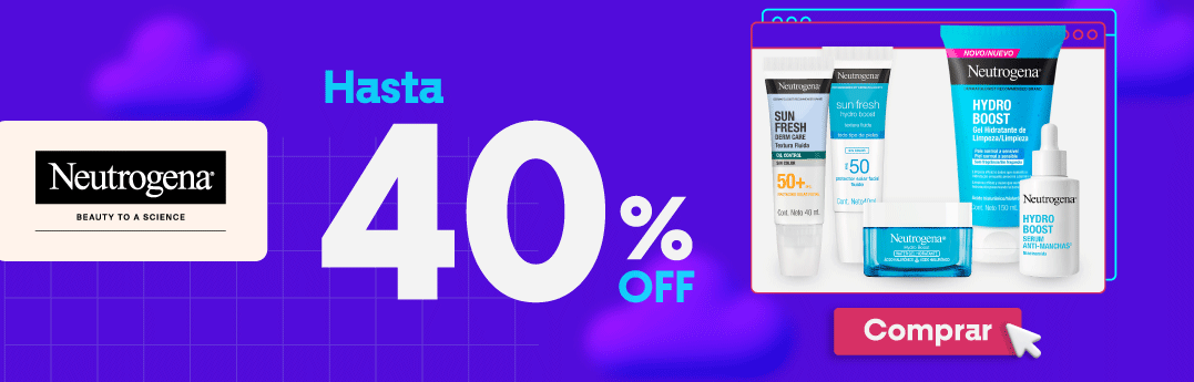 Banner Oferta Neutrogena 40% OFF