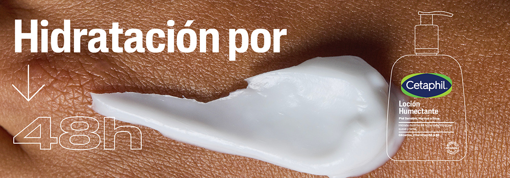 Loción hidratante Cetaphil con acción prolongada por 48 horas para piel seca o sensible