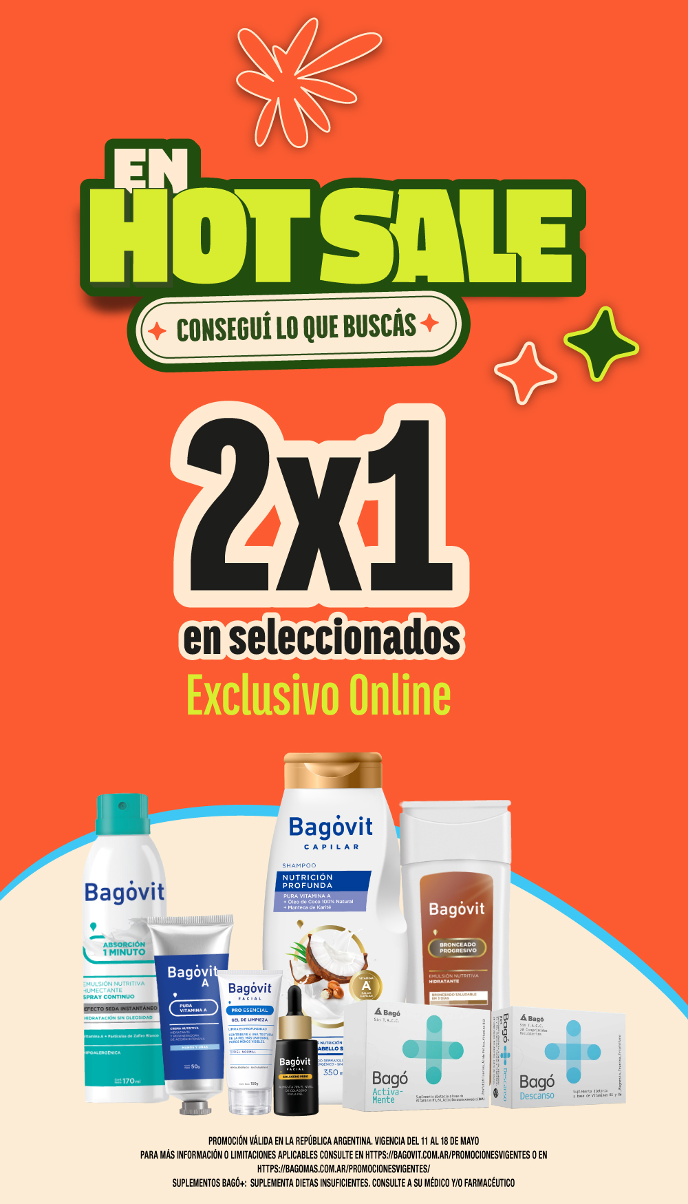 Bagovit hasta 2x1 en Hotsale