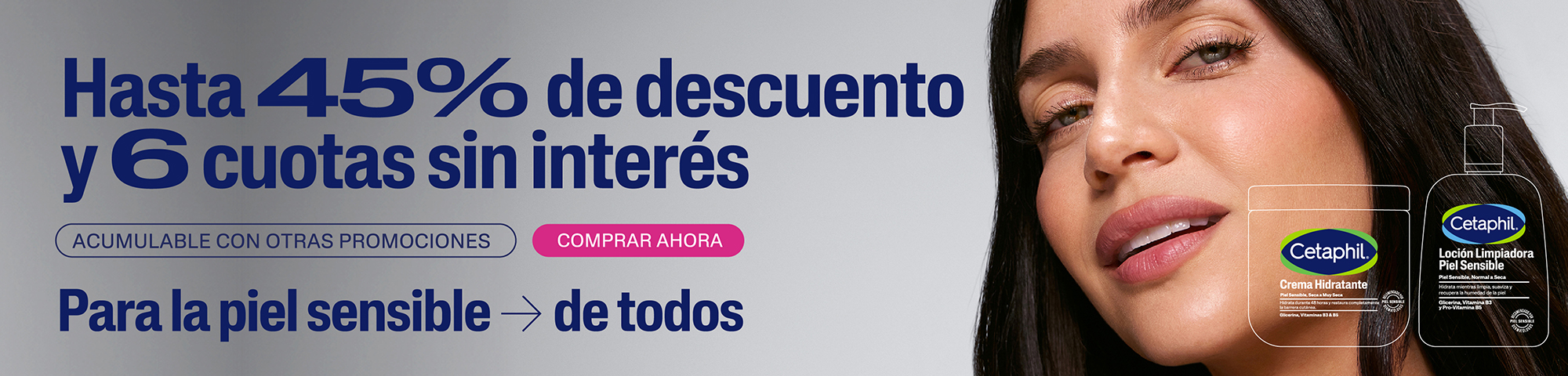 Cetaphil con hasta 45% de descuento en hidratantes y limpiadores en Farmaplus
