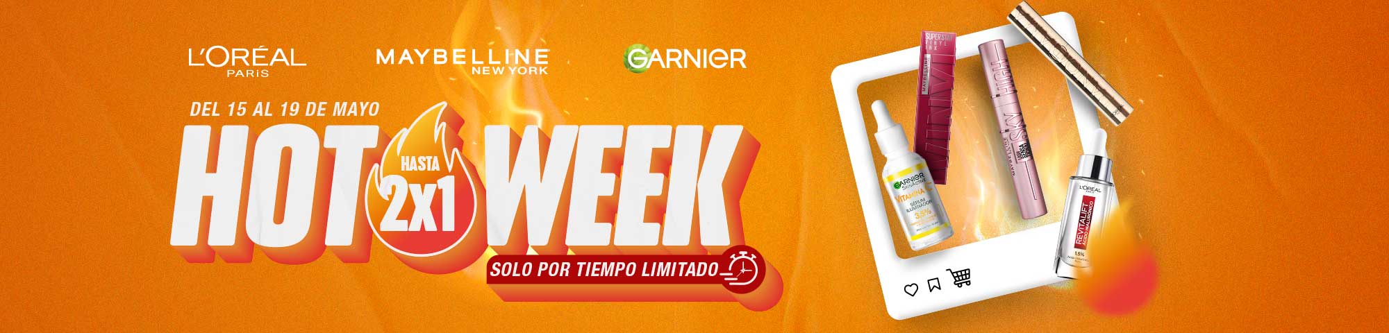 L'Oréal Masivo: Hasta 35% de descuento en Maybelline, Garnier y L'Oréal Paris en Farmaplus