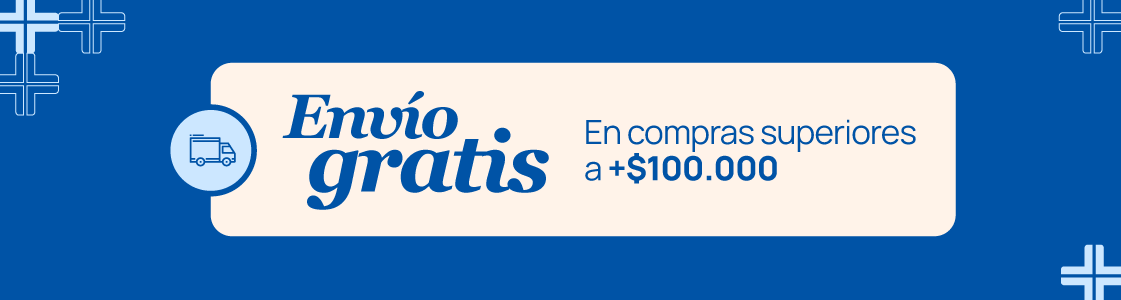 Envío gratis en compras superiores a $100.000