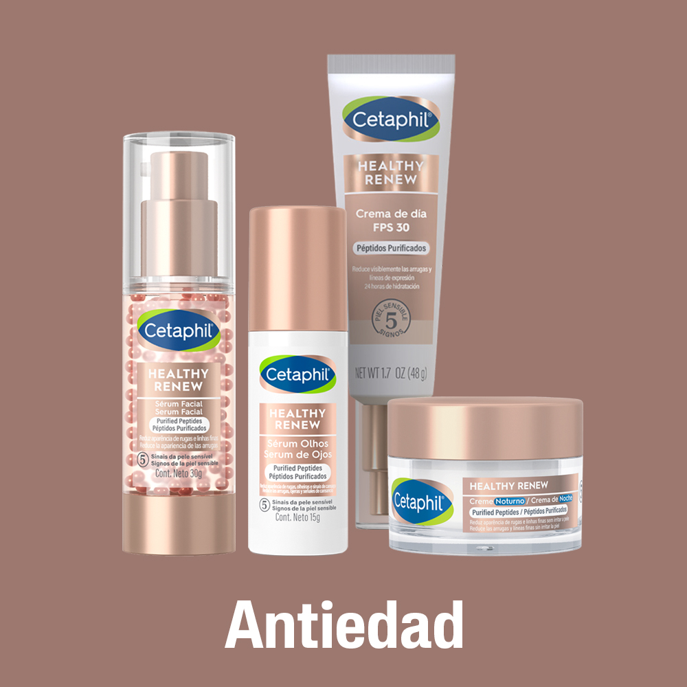 Productos antiedad de Cetaphil para combatir líneas y arrugas